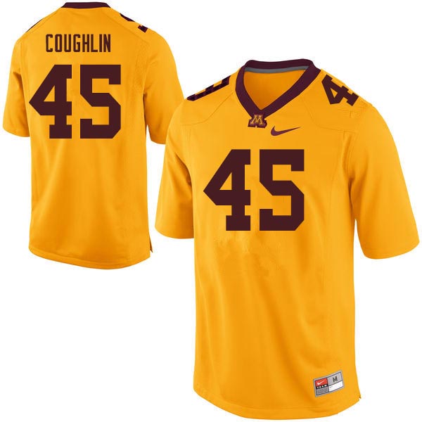 Men #45 Carter Coughlin Minnesota Golden Gophers College Football Jerseys Sale-Gold